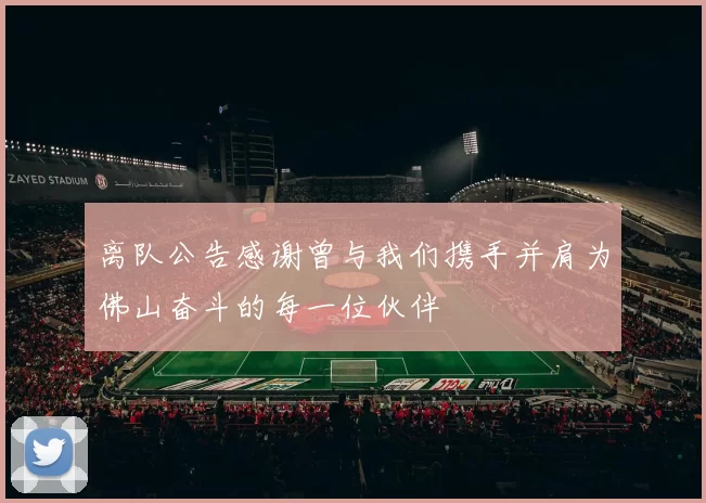 离队公告感谢曾与我们携手并肩为佛山奋斗的每一位伙伴